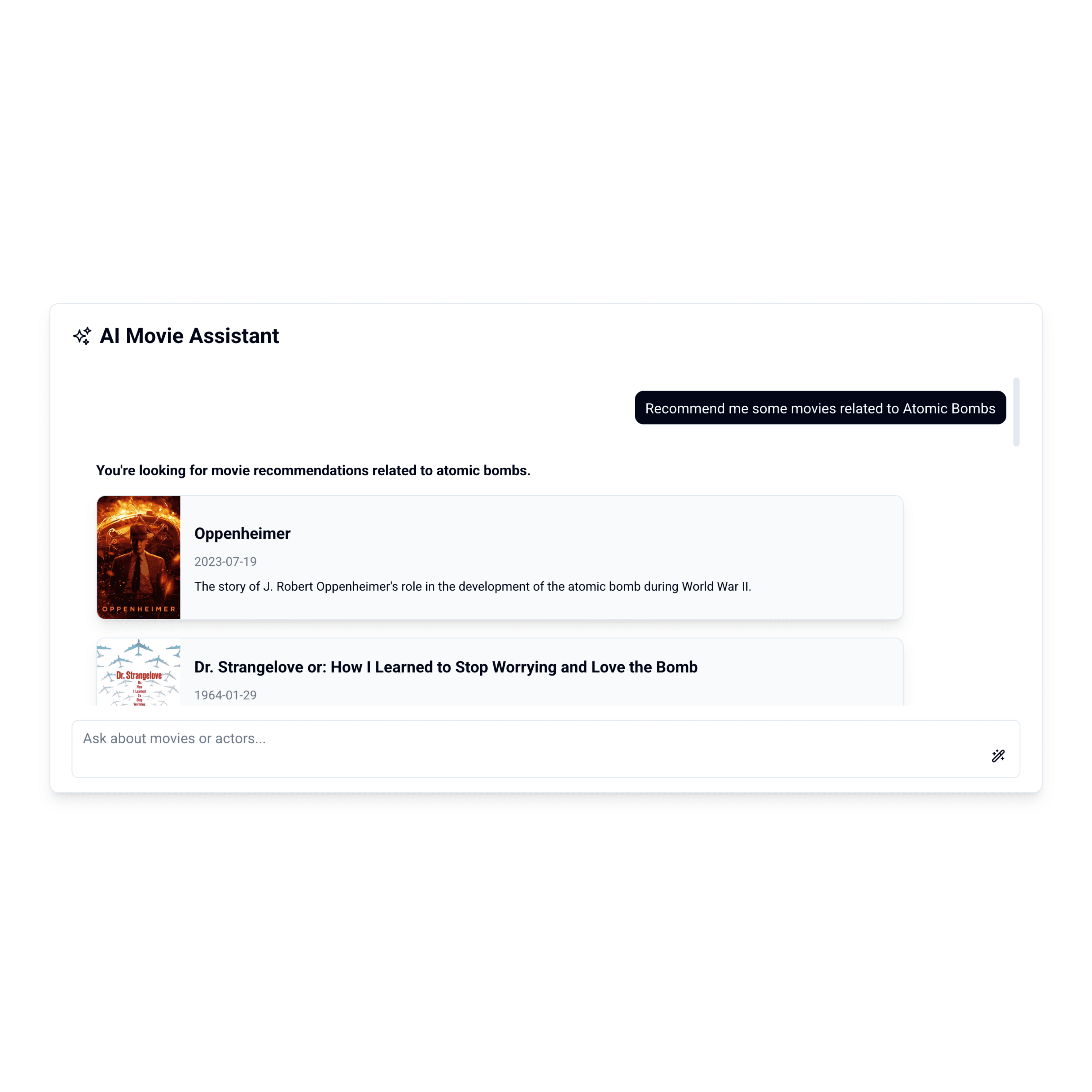 AI ChatBot for Movie Recommendations